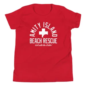 Amity Island Beach Rescue Kid's Youth Tee