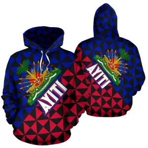 Ayiti-Haiti Hoodie Coat Of Arms New Style TH5