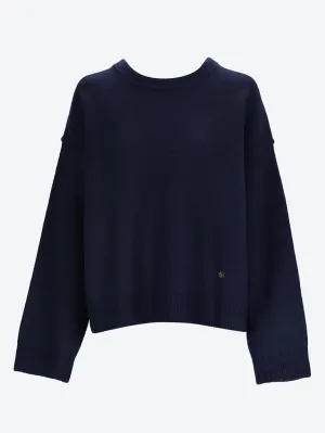 Boiled wool o-neck sweater