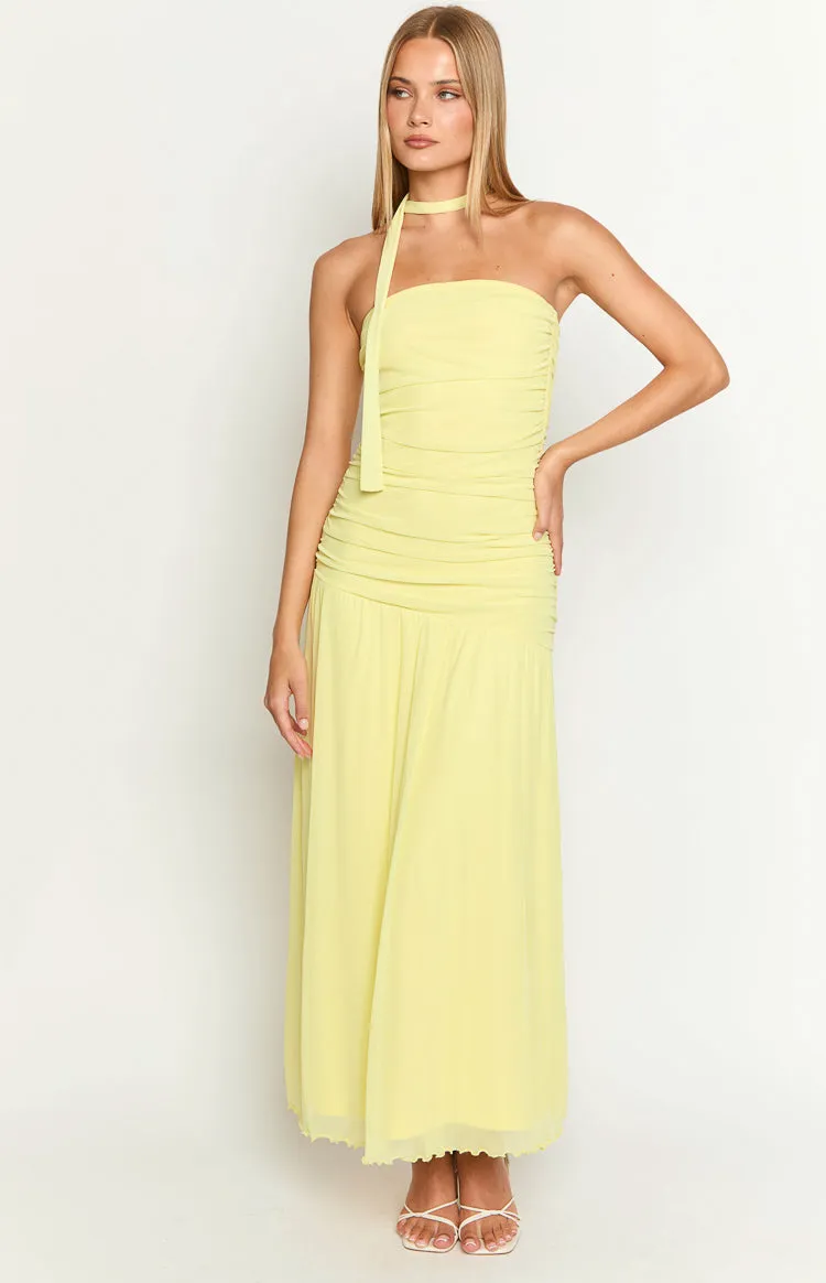 Brayan Yellow Maxi Dress