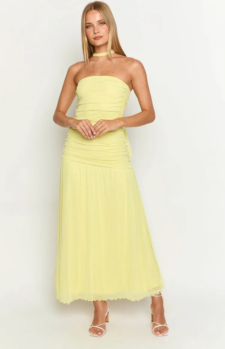 Brayan Yellow Maxi Dress