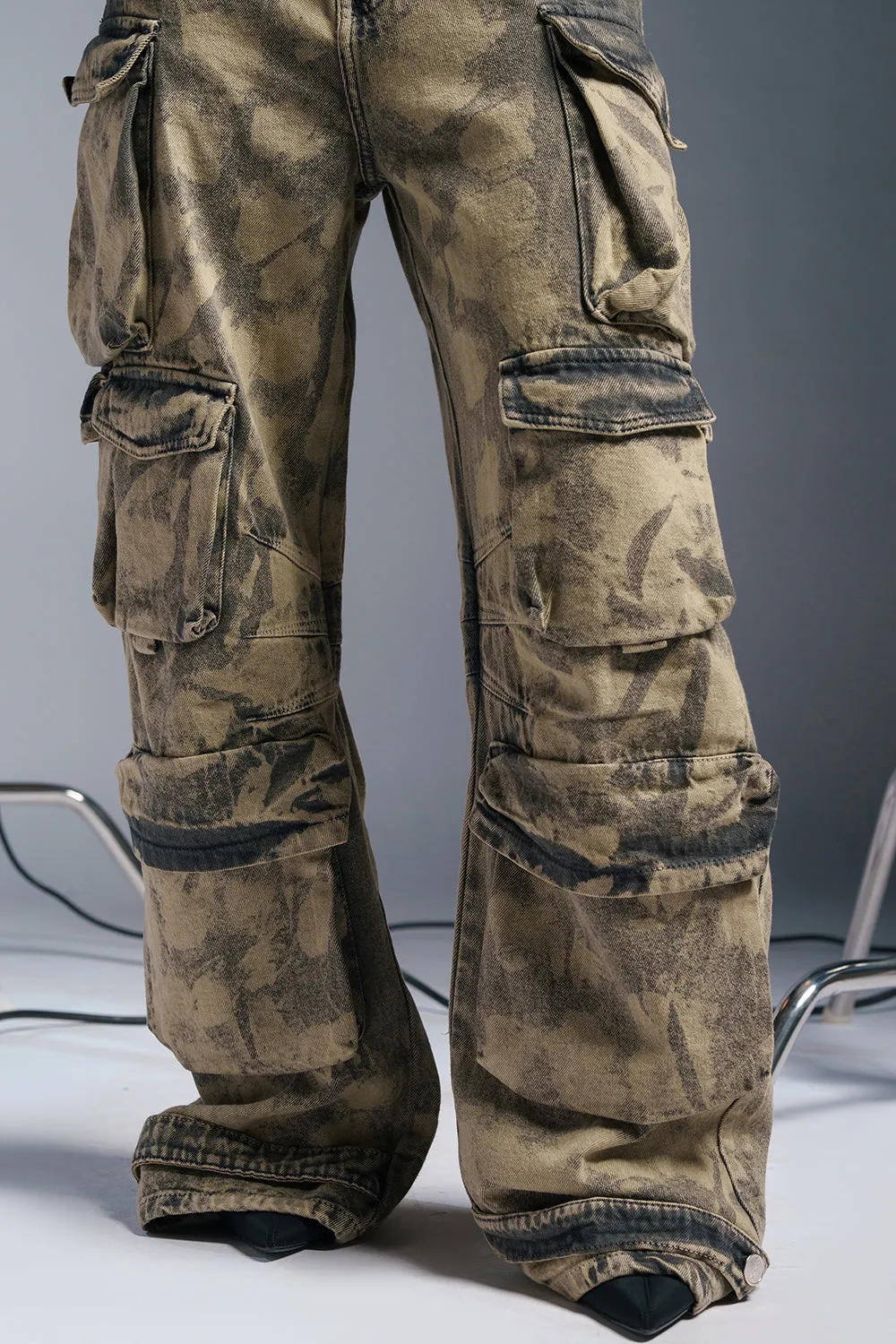 Camoclipse Baggy Barrel Cargo Jeans