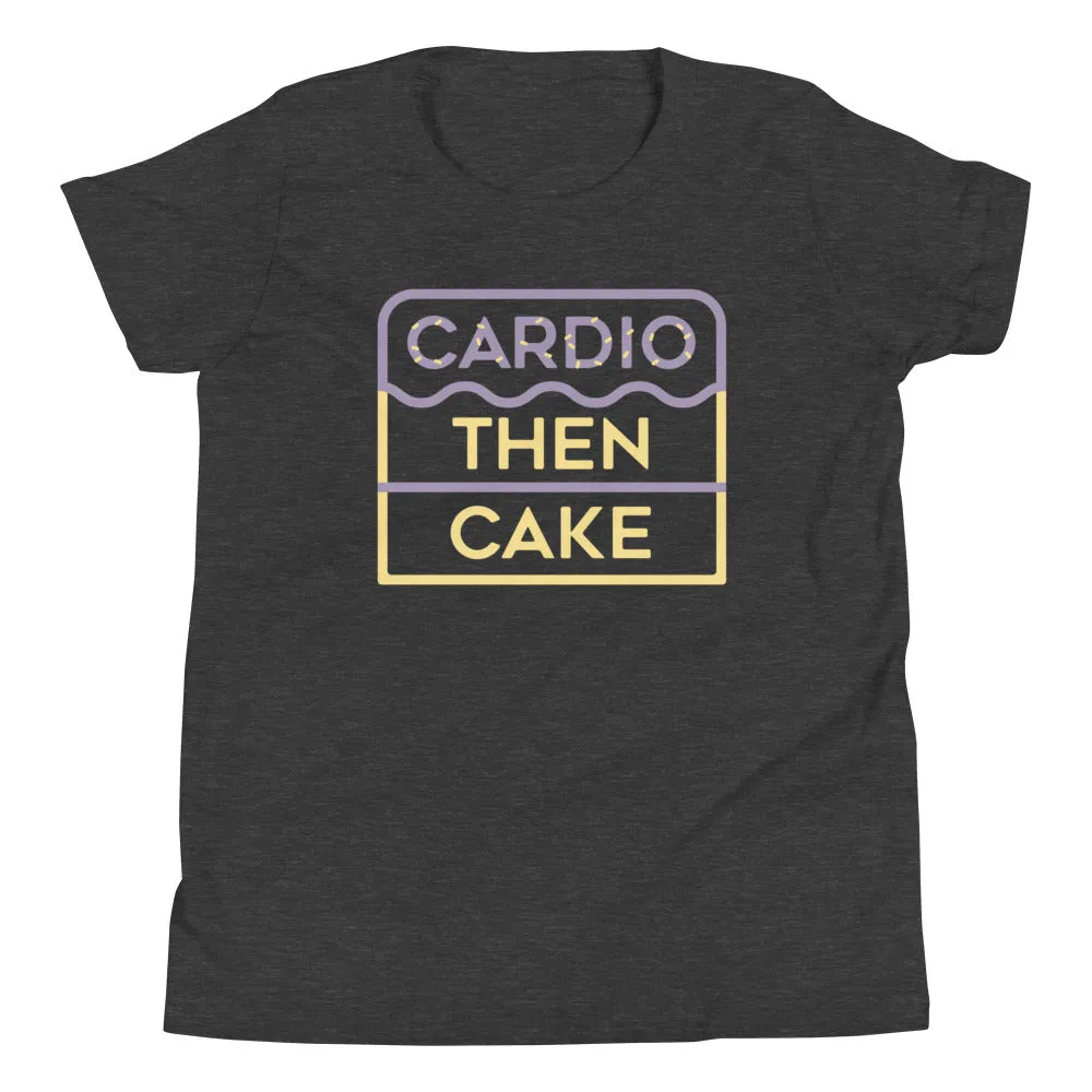 Cardio Then Cake Kid's Youth Tee