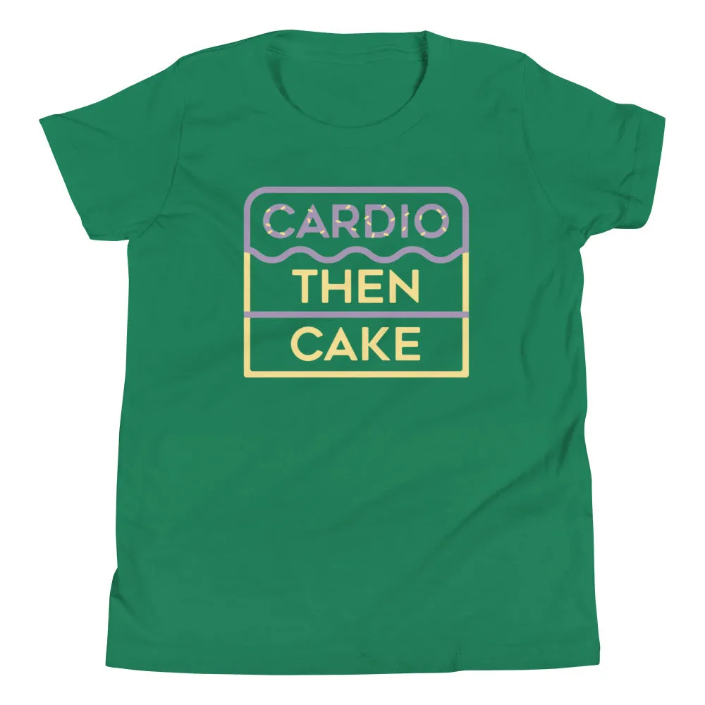 Cardio Then Cake Kid's Youth Tee