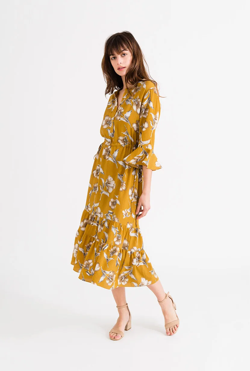 Celina Dress - Mustard