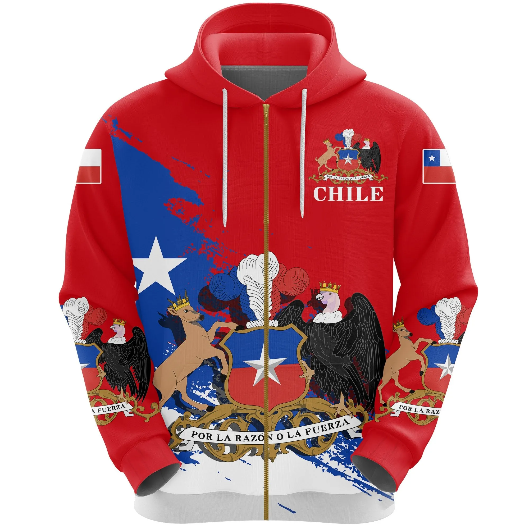 Chile Special Zipper Hoodie A7