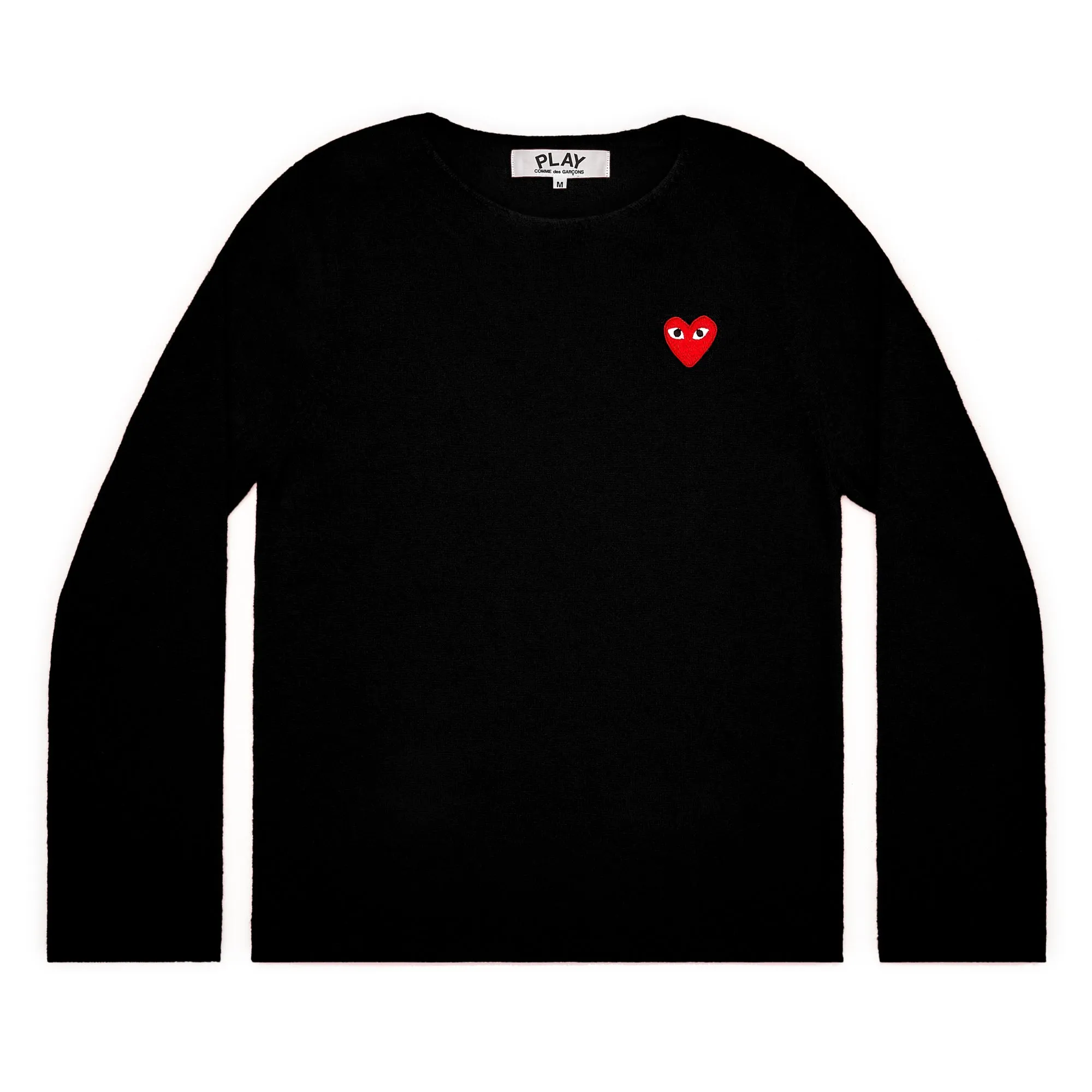 COMME des GARÇONS PLAY CREWNECK (BLACK)