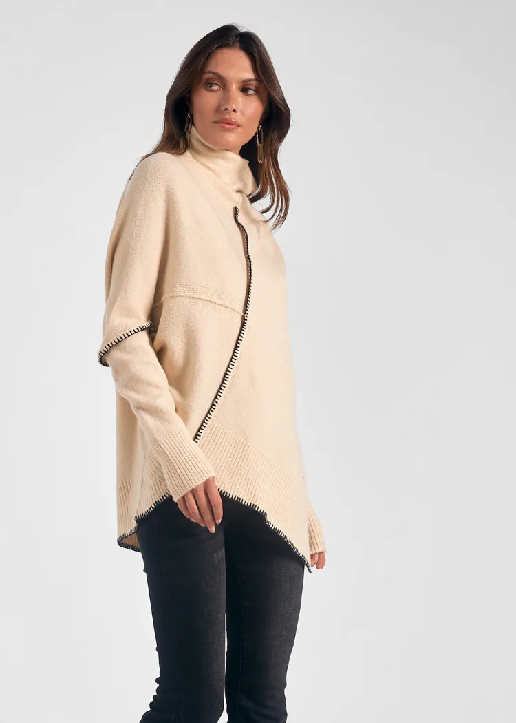 Elan Carolina Sweater - Beige ***FINAL SALE***