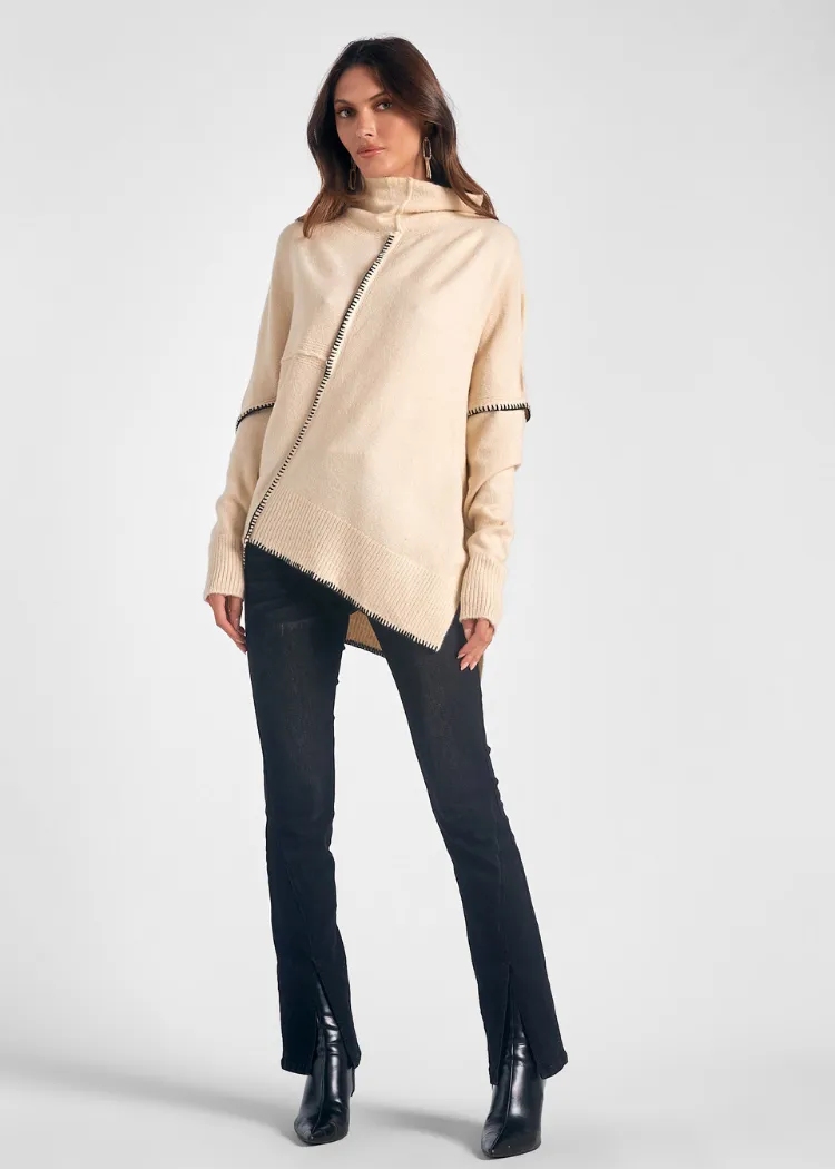 Elan Carolina Sweater - Beige ***FINAL SALE***