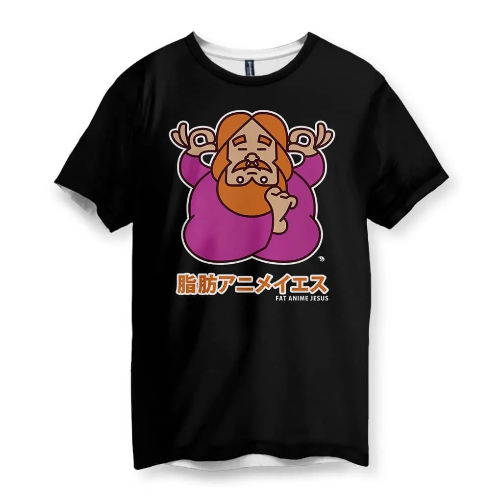 Fat Anime Jesus Men's T-Shirt