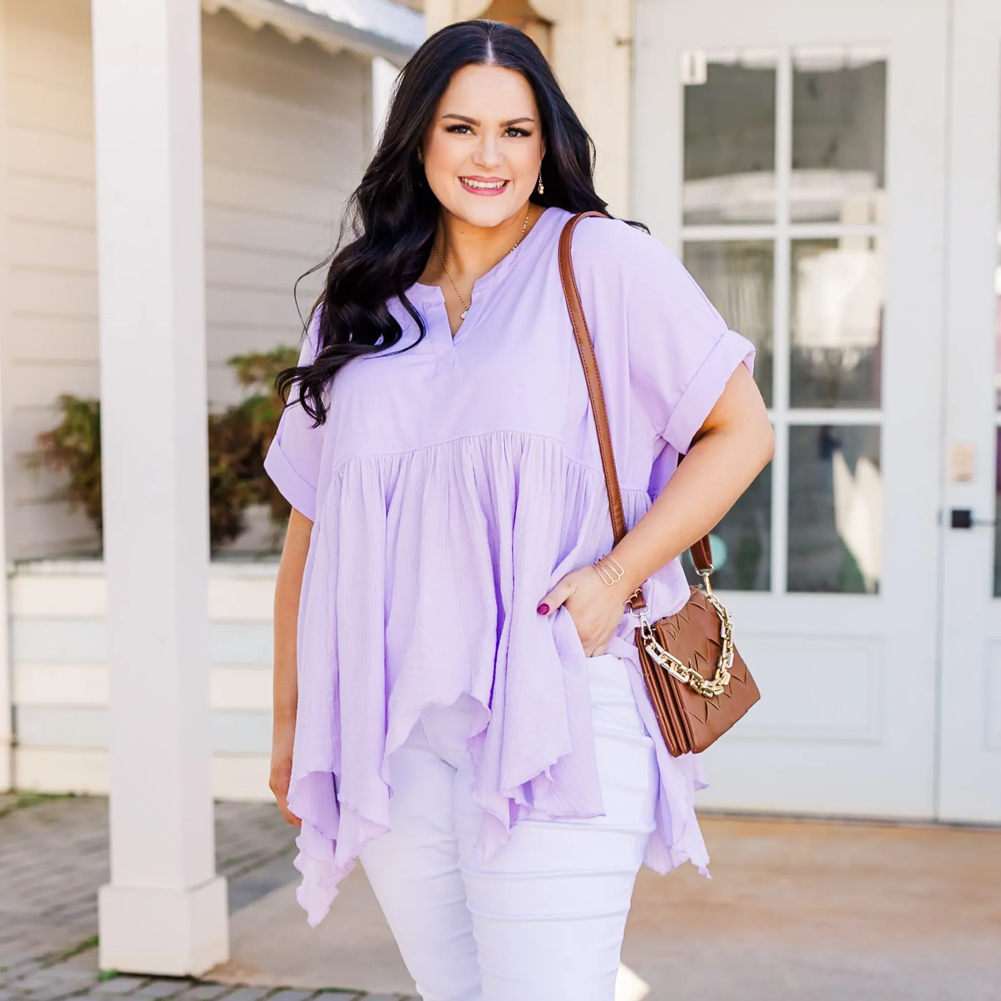 French Feelings Top, Lavender