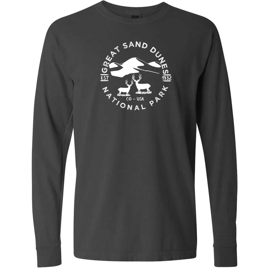 Great Sand Dunes National Park Comfort Colors Long Sleeve T Shirt