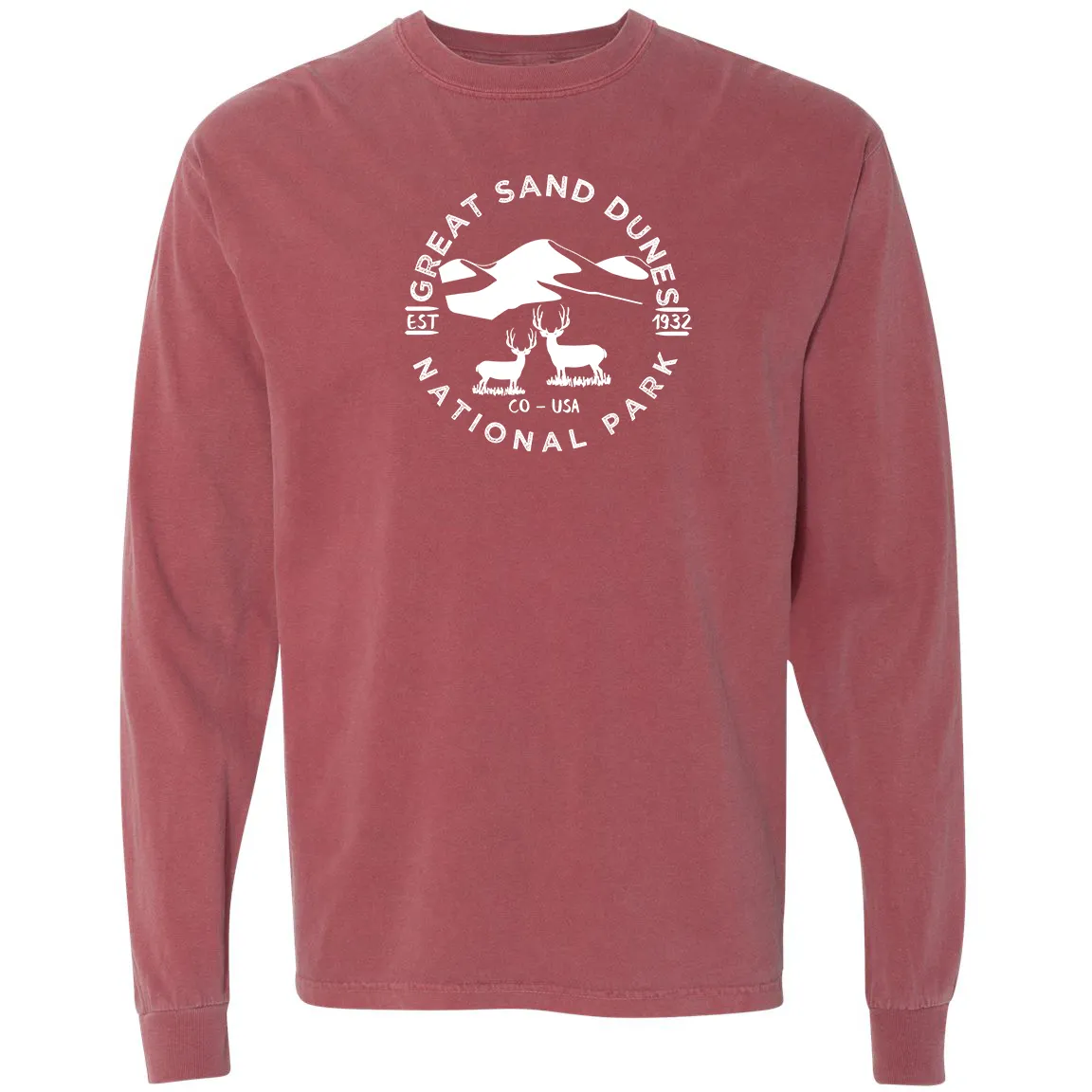 Great Sand Dunes National Park Comfort Colors Long Sleeve T Shirt