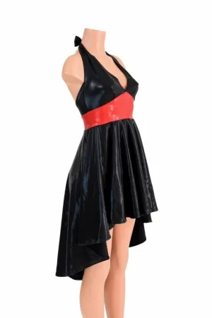 Hi Lo "Black Widow" Halter Dress