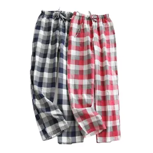 Japanese Plaid Home Pants