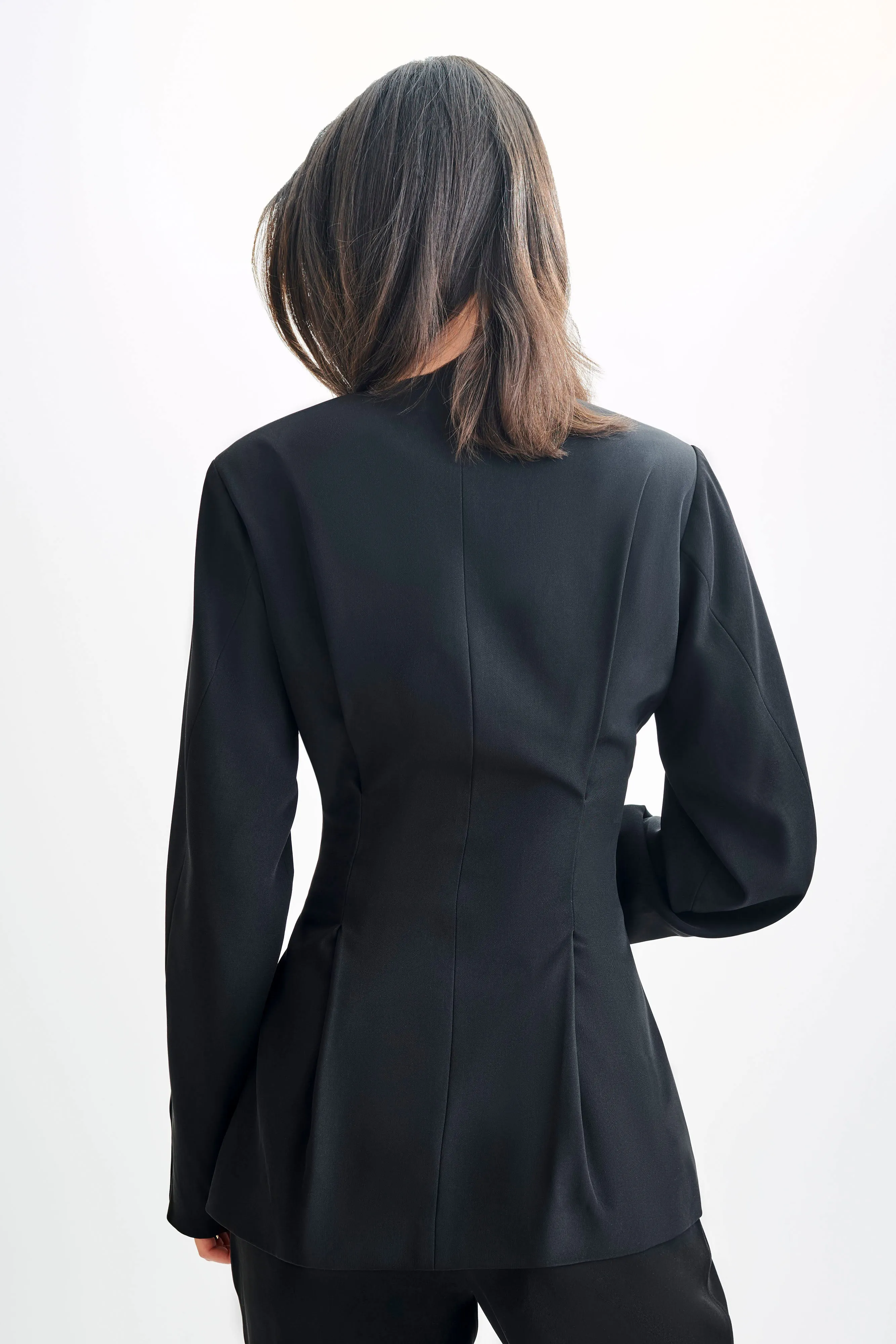 Kendall Balloon Sleeve Jacket - Black