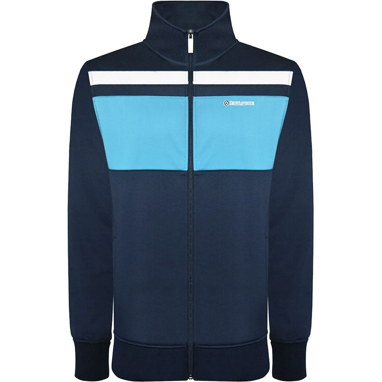 Lambretta Mens Zip Up Funnel Neck Track Jacket