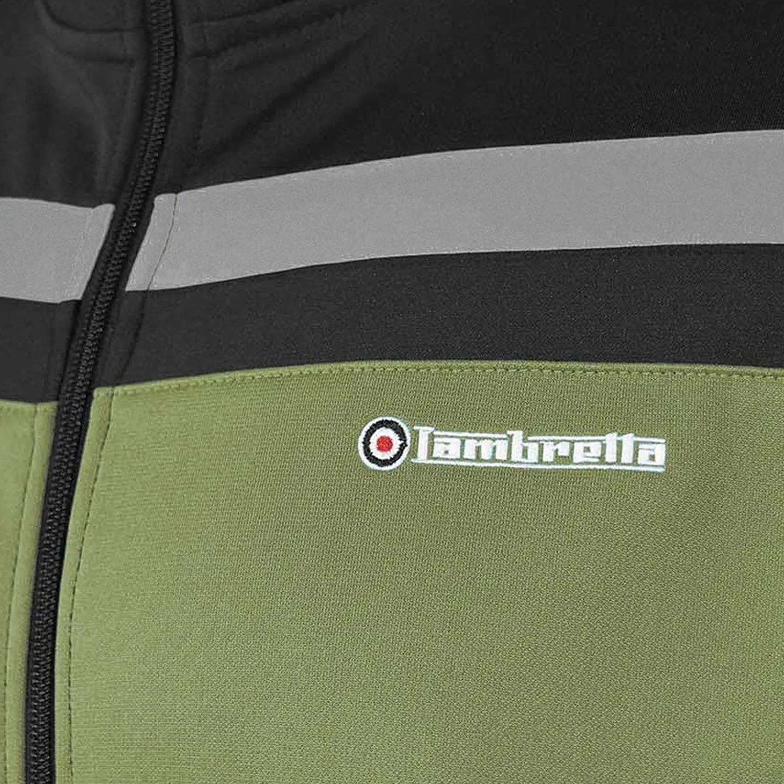 Lambretta Mens Zip Up Funnel Neck Track Jacket