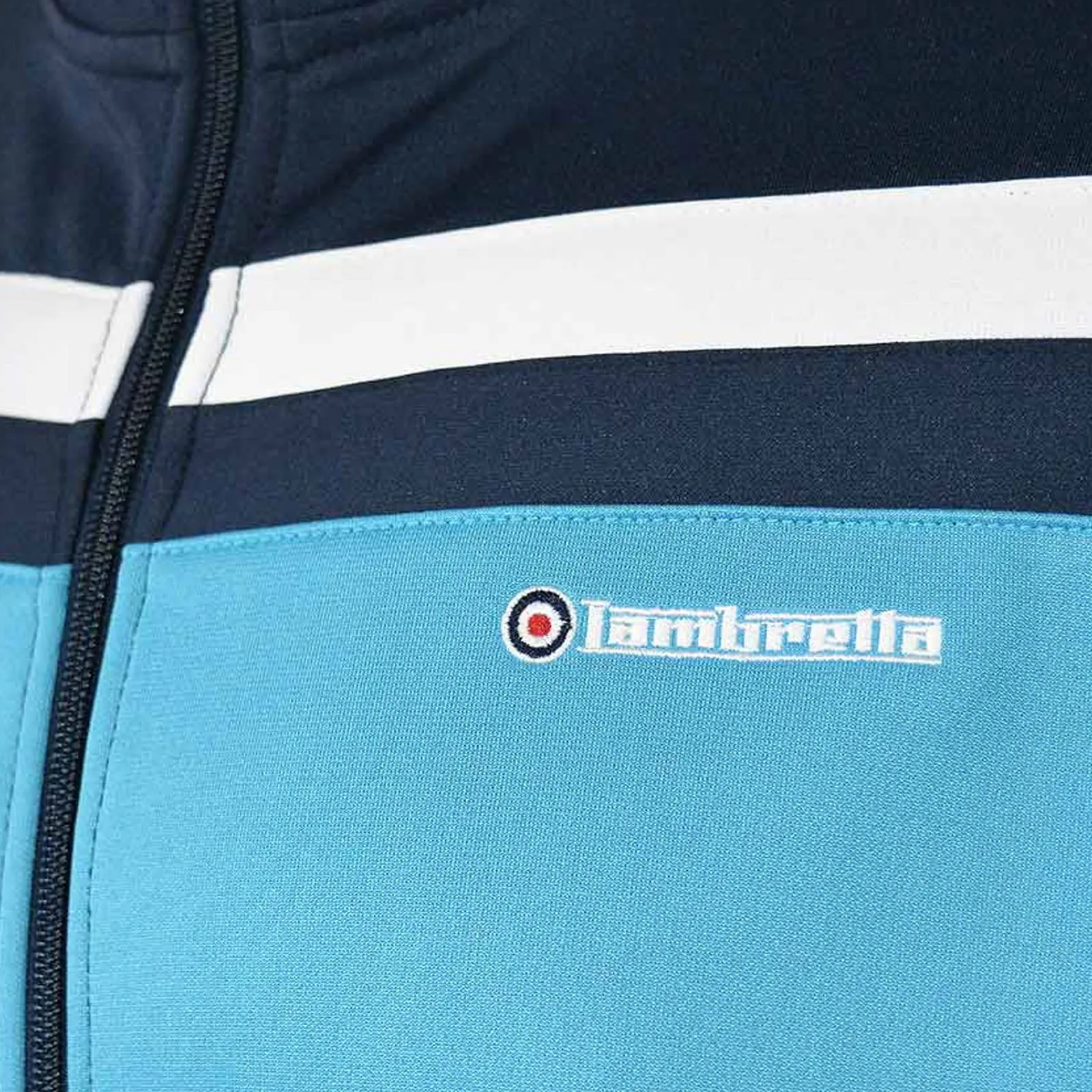 Lambretta Mens Zip Up Funnel Neck Track Jacket