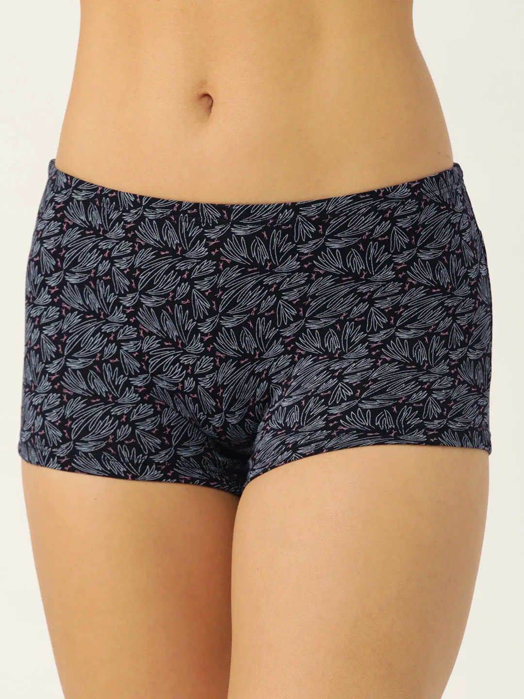 LEADING LADY Women’s Printed Mid-Rise BoyShort Brief Pack Of 3 | JOY-PR-24-3 |