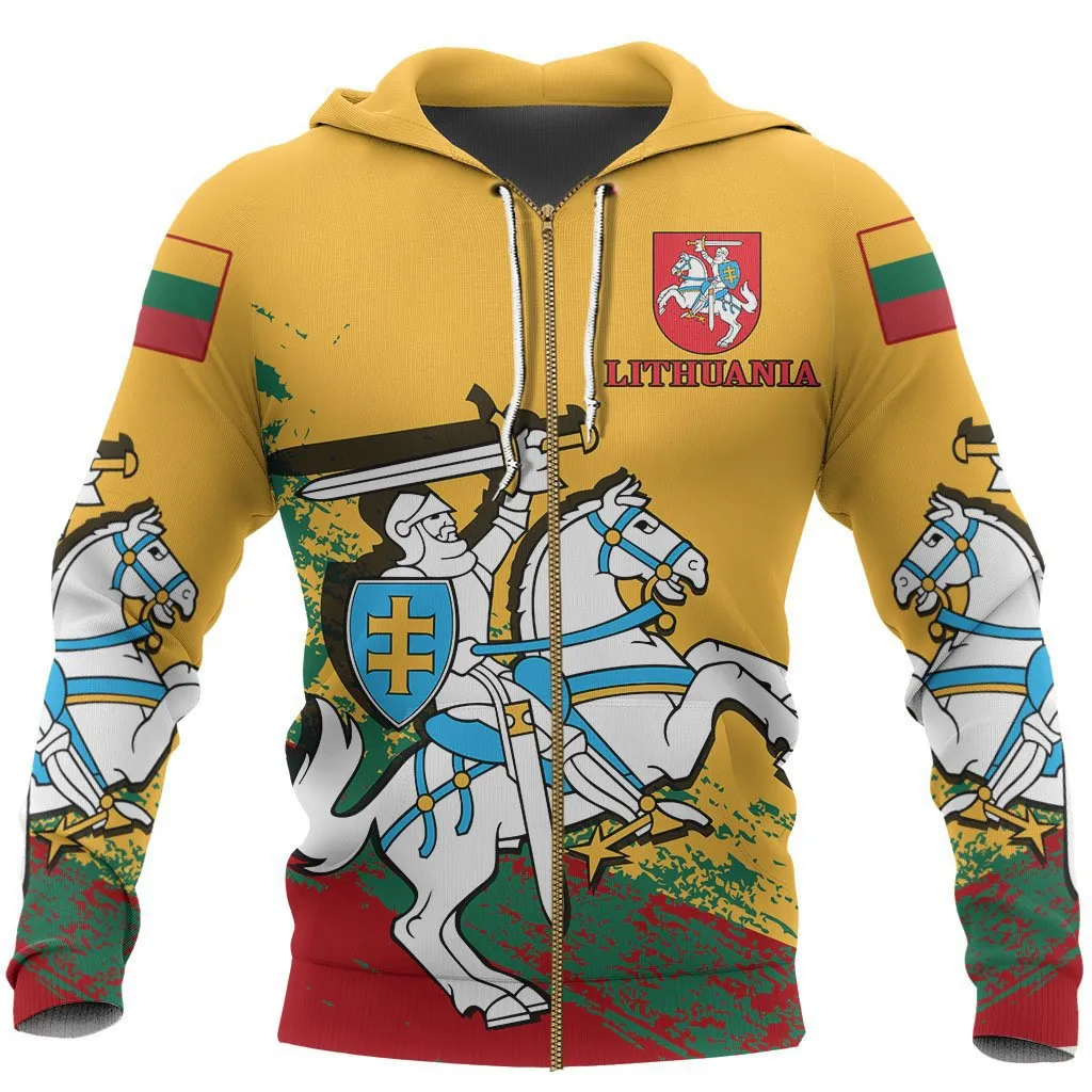 Lithuania Special Zipper Hoodie A7