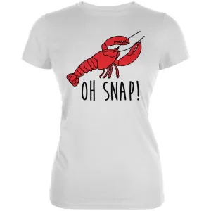 Lobster Crustacean Oh Snap Juniors Soft T Shirt