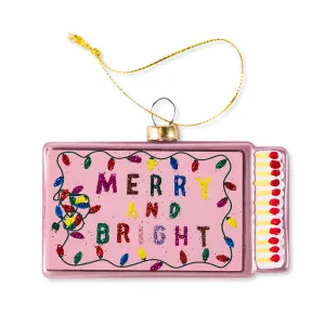 Matchbook Ornament - Merry & Bright