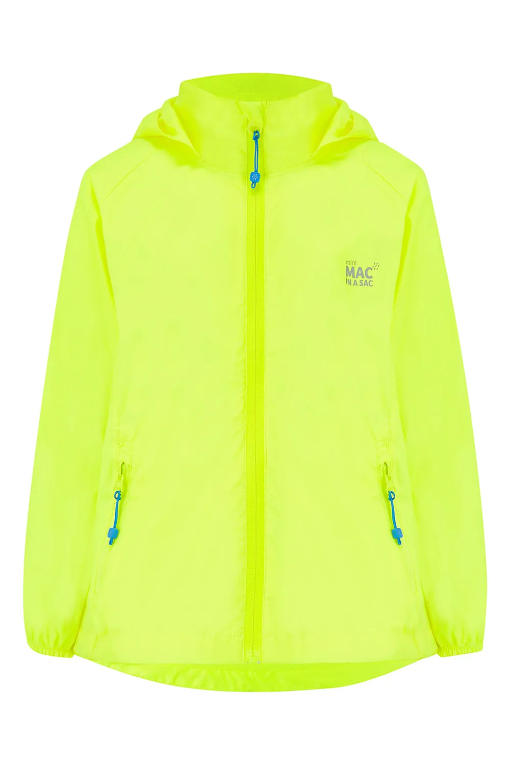 Origin Mini Packable Waterproof Kids Jacket - Neon Yellow