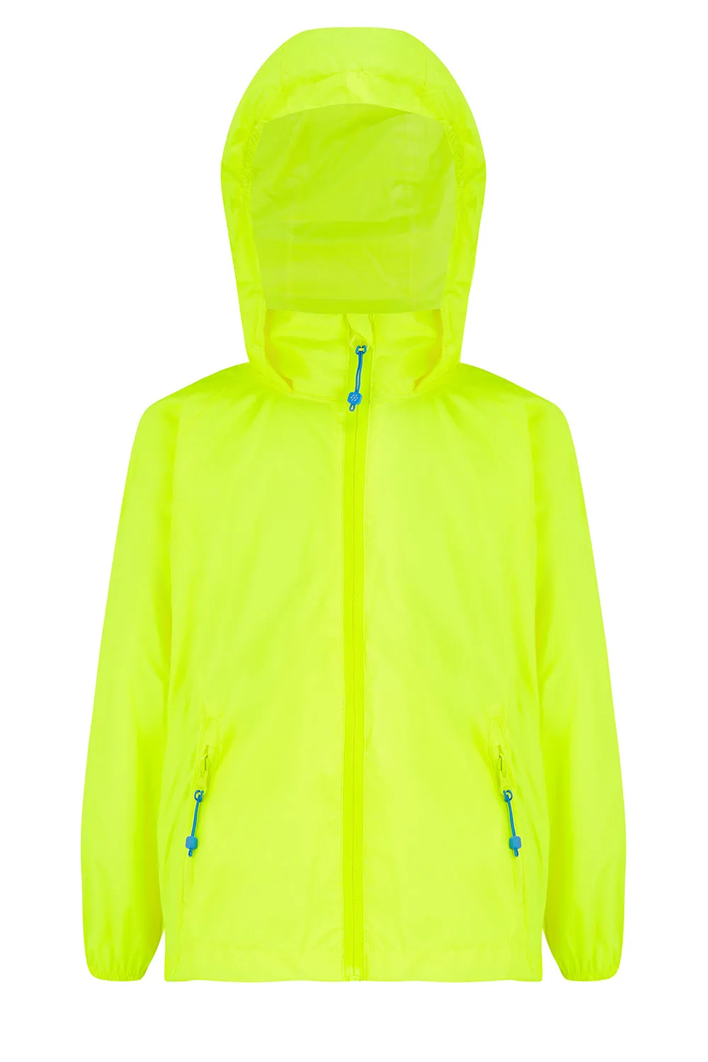 Origin Mini Packable Waterproof Kids Jacket - Neon Yellow