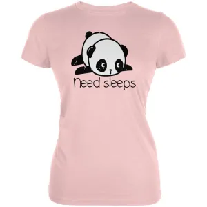 Panda Need Sleep Juniors Soft T Shirt