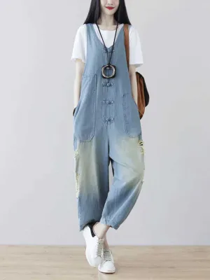 People Look At You Denim Overall Dungarees