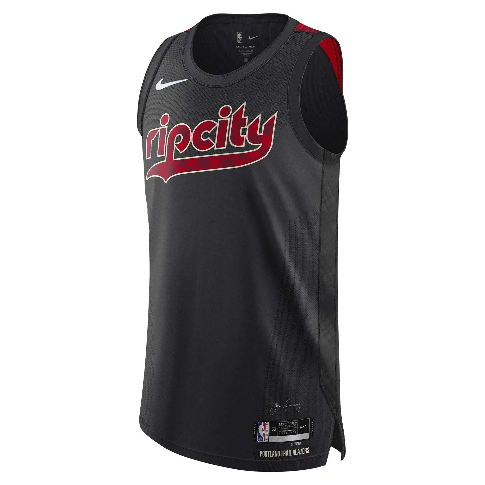 Portland Trail Blazers Nike Murray City Edition 23-24 Retro Plaid Swingman Jersey