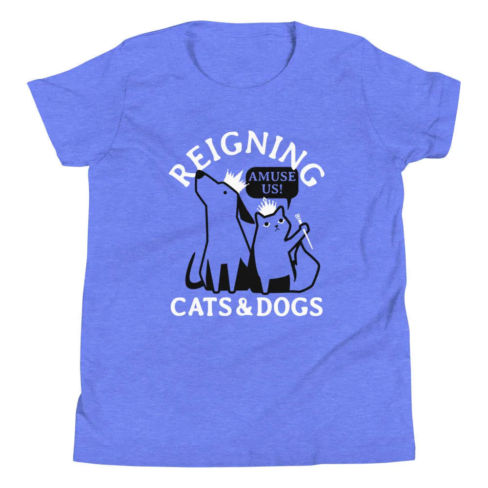 Reigning Cats And Dogs Kid's Youth Tee