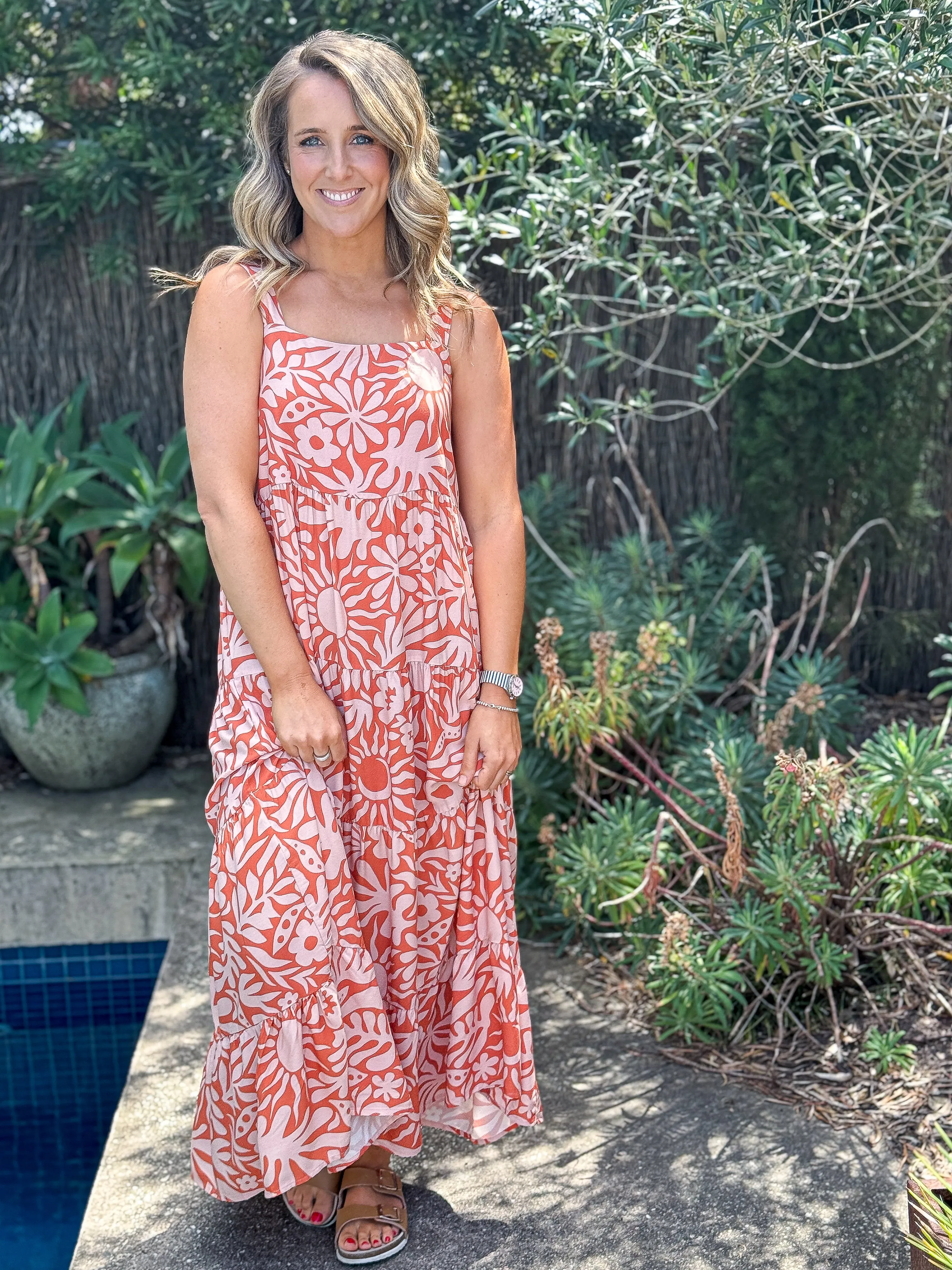 Tangello Soleil Tier Dress Maxi