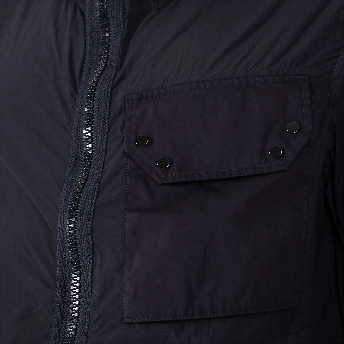 Ten C Lightweight Hooded Jacket Blue