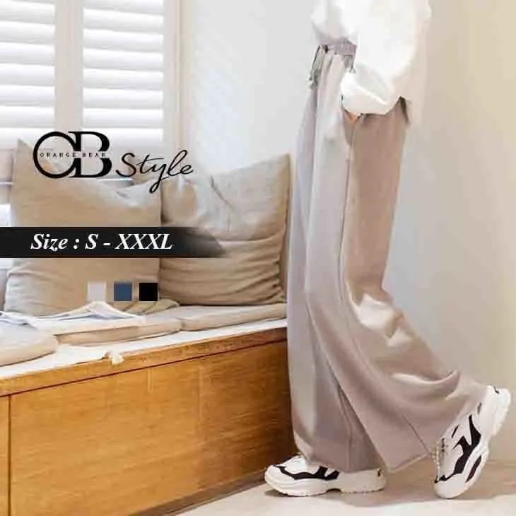 WAIST ELASTIC DRAWSTRING PANTS