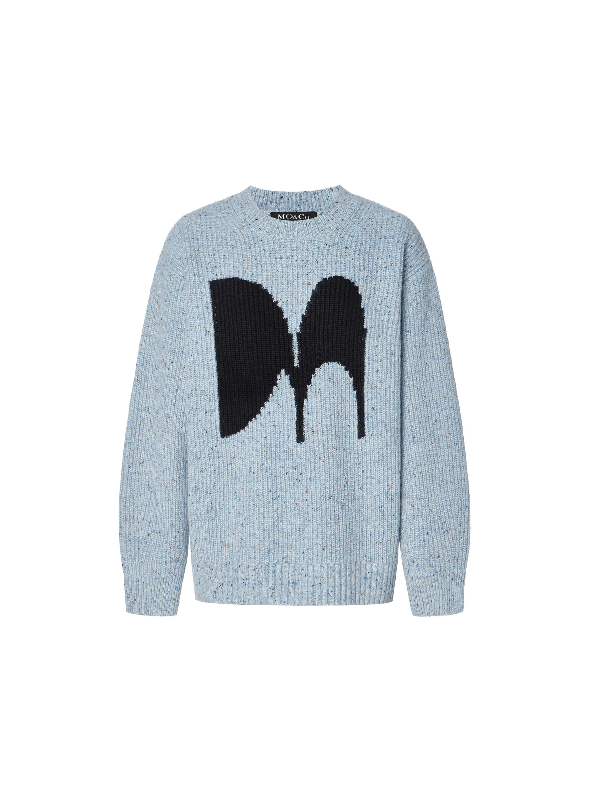 Wool Blend Logo Crewneck Sweater