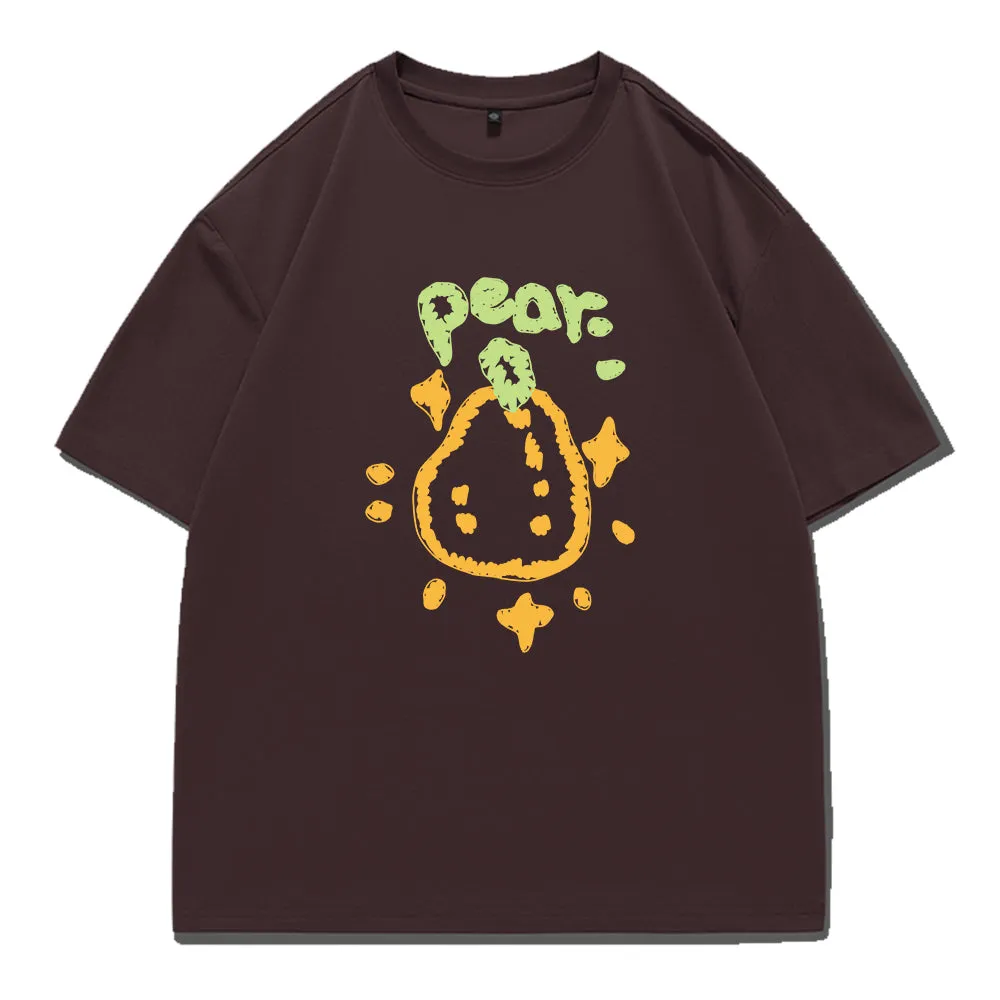 Yellow Graffiti Pear Creative Pattern T-Shirts, Hoodies, Sweatshirts