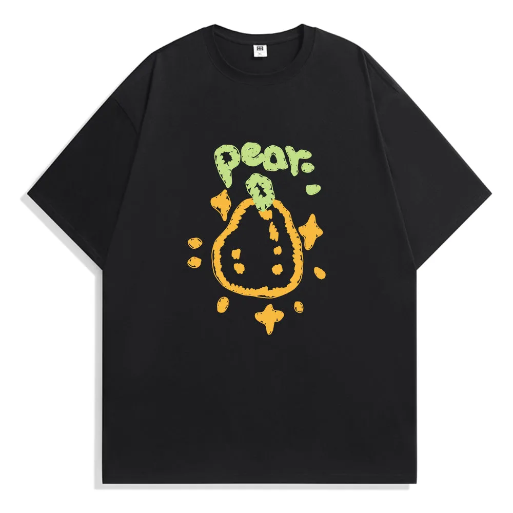 Yellow Graffiti Pear Creative Pattern T-Shirts, Hoodies, Sweatshirts