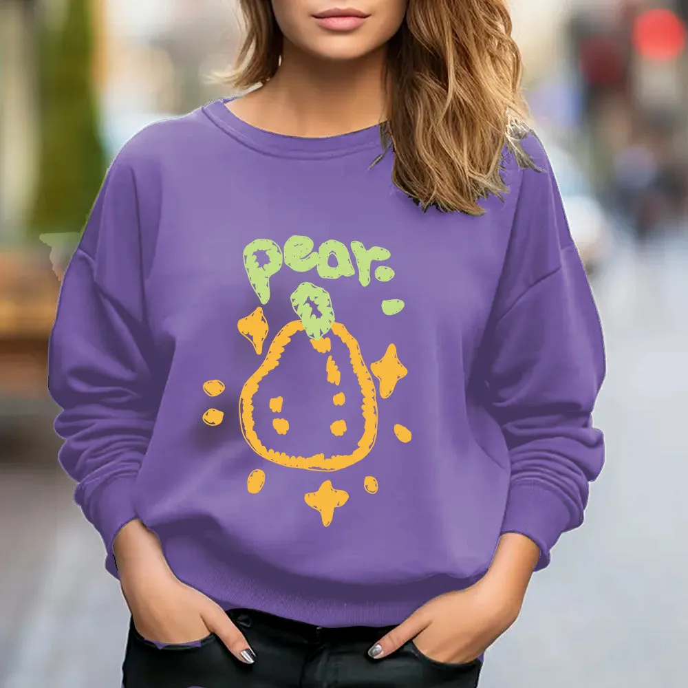 Yellow Graffiti Pear Creative Pattern T-Shirts, Hoodies, Sweatshirts