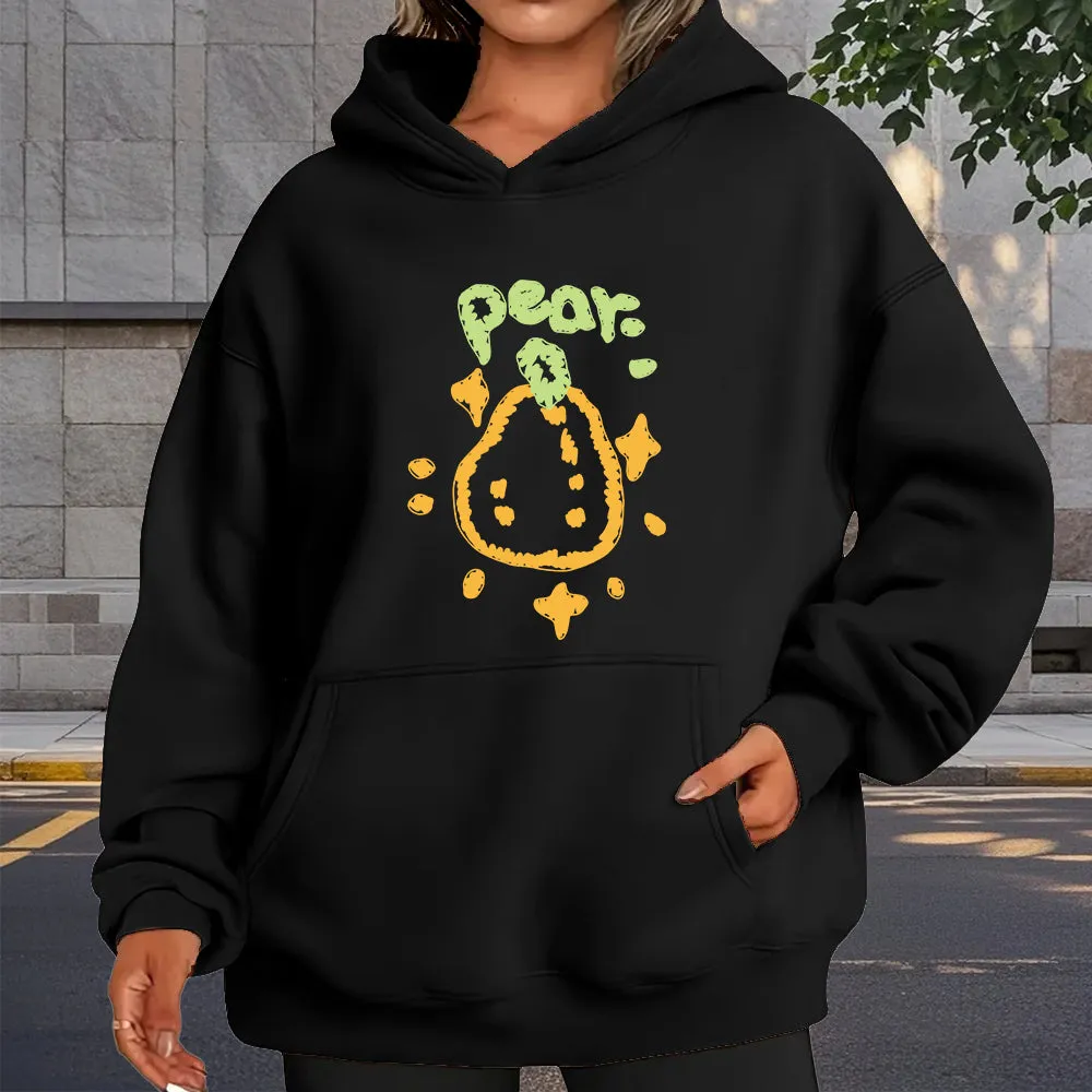 Yellow Graffiti Pear Creative Pattern T-Shirts, Hoodies, Sweatshirts